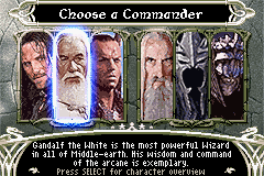 Lord of the Rings: The Third Age screenshot 2 for GameBoy Advance